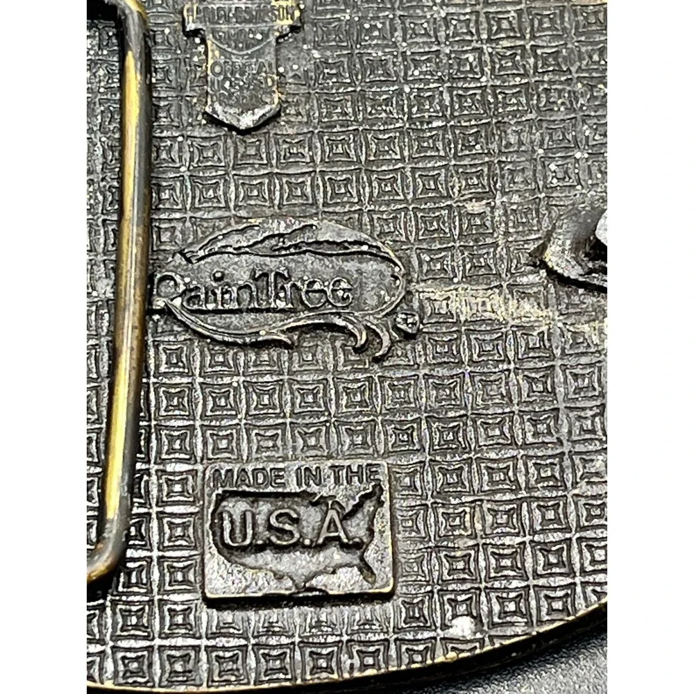 Harley Davidson Vintage Belt Buckle Only Made in USA 1903 Raintree Eagles
